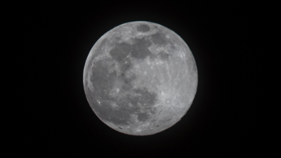 April 2020's Pink Full Moon, as seen in Cheshire