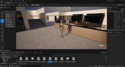 Screenshot of Unreal Engine PoC game project